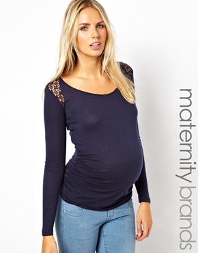 těhotenské triko modré, asos.com