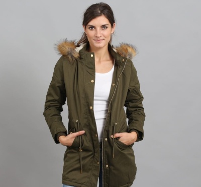 Sherpa Lined Peached Parka od Urban Classic
