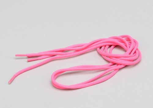 Neonově růžové kulaté tkaničky