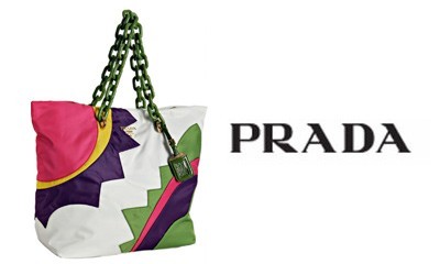 Kabelka Prada Moss Tessuto Patch Shopper / Kabelky Prada 2009