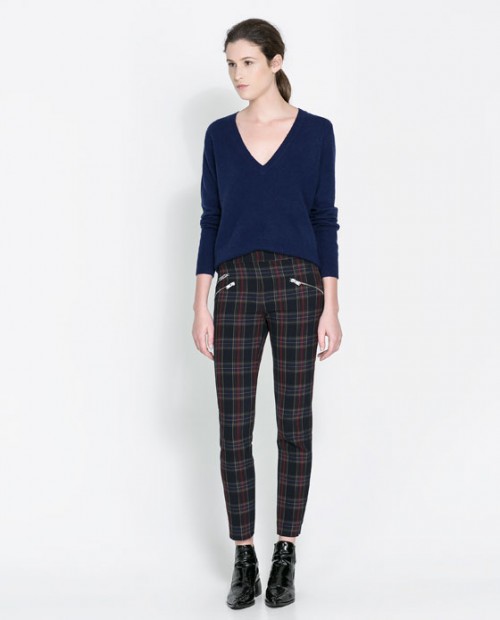 Kalhoty tartan. Autor: www.zara.com