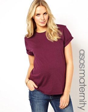 těhotenské triko fialové, asos.com