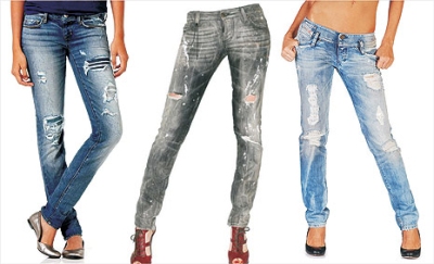 Neobyčejné džíny – roztrhaný vzhled