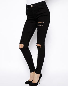 černé džíny, asos.com