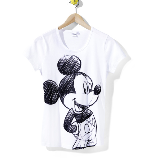 bílé tričko s Mickeym za 189 Kč