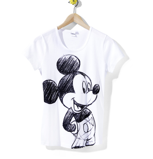 bílé tričko s Mickeym za 189 Kč